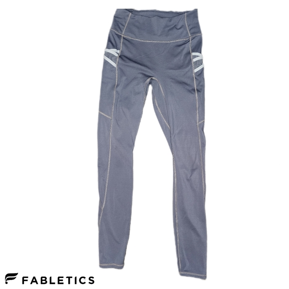 Fabletics Pants - Fabletics Motion 365 Womens Grey Full Length Workout Leggings